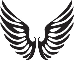 天使の翼のシルエット_01,Generative AI	
