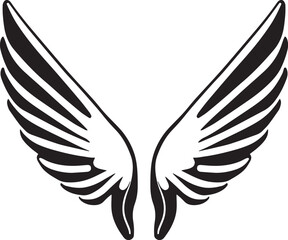 天使の翼のシルエット_02,Generative AI	