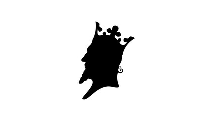 King Arthur silhouette - obrazy, fototapety, plakaty