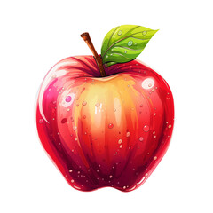 The red Apple PNG looking Fresh.