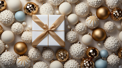 Christmas tree, gifts and holiday decorations, post card, template, background, email greetings card, Merry Christmas