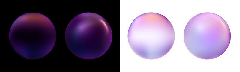 Soap air bubbles flow on transparent background