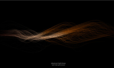 abstract light lines wavy flowing dynamic
