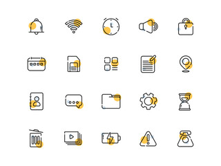 Set Of Icons For Web Design And Mobile Applications.