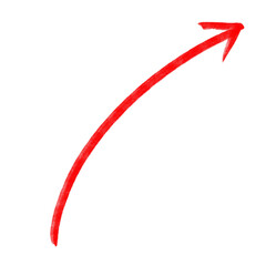 red arrow line hand drawn