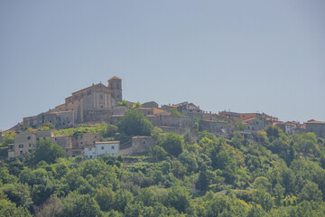 Fototapeta na wymiar Panoramic view of the village of Altilia