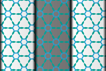 Naklejka premium Vector floral pattern design template. 