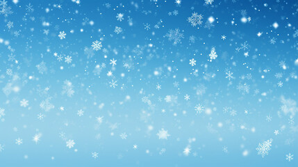 Magical Snowstorm: Winter Wonderland Snowflakes Background