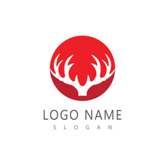 horn logo vector element and symbol design