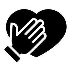 Obraz premium honesty glyph icon