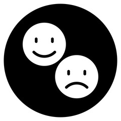 Fototapeta premium behavior glyph icon