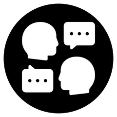 communications glyph icon