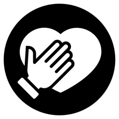 Obraz premium honesty glyph icon