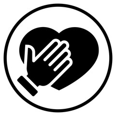 Fototapeta premium honesty glyph icon