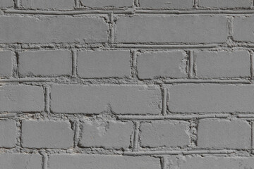 Obraz premium Grey Color Gray Paint Brick Wall Texture Background Structure Backdrop