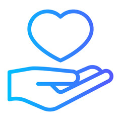 compassion gradient icon