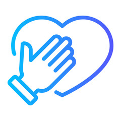 honesty gradient icon