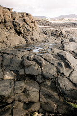Amazing view of Fuerteventura volcanic island in Spain