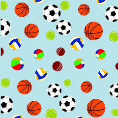 Sport Equipment Elements : Vector Illustration : Background  