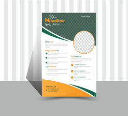 clean creative professional flyer template
