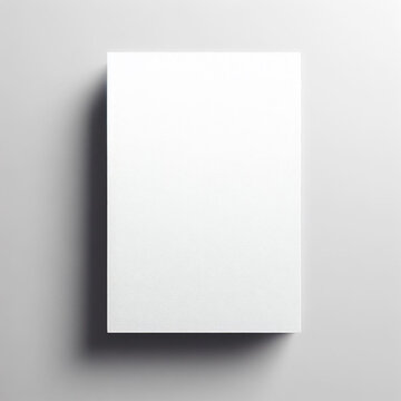 White card mockup on wooden background