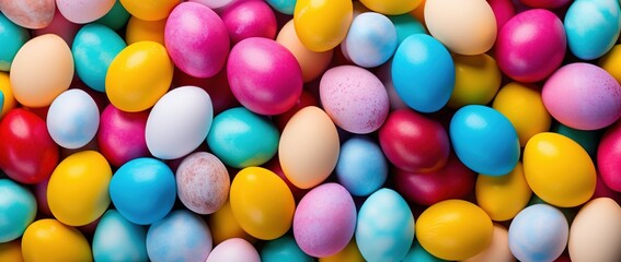 Obraz premium Colorful Easter eggs background