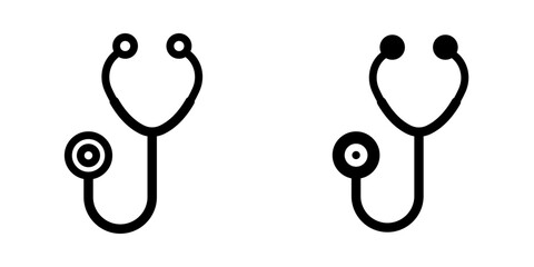 Stethoscope Icon. symbol for mobile concept and web design. vector illustration