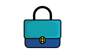 Trendy Handbags or Female accessory fashion bags vector illustration. Beauty fashion objects icon concept. Girls fashion purse vector design.