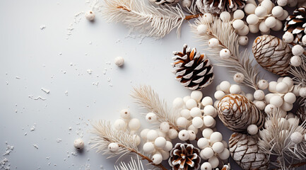 Obraz premium pine tree with pine cones close up 