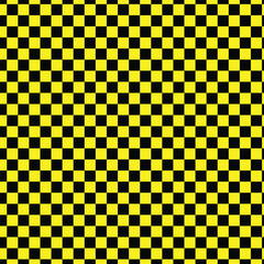 abstract black yellow check pattern art for wallpaper, poster.