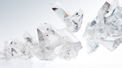 Natural crystals background. White Crystals 