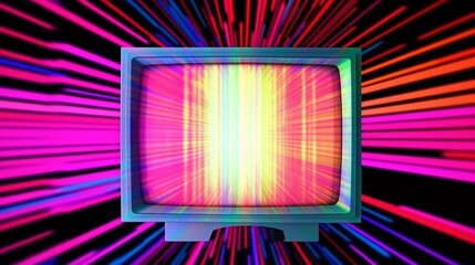 Glitch noise static television .Visual video effe.Generative AI