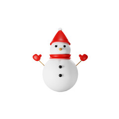 snowman isolated on white background