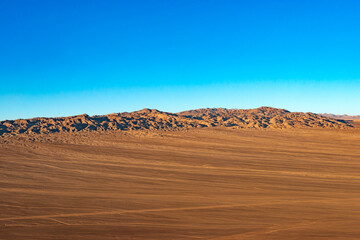 Fototapeta na wymiar Aerial view of the Atacama Desert in Chile