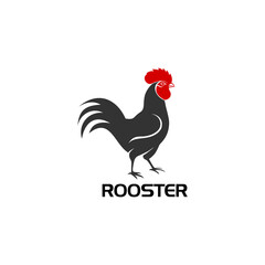 Rooster icon isolated on transparent background