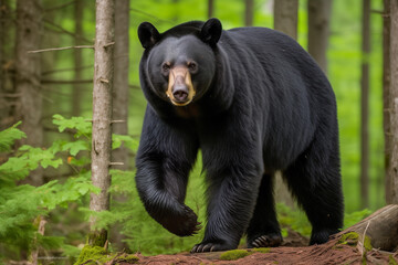 North American black bear Ursus americanus close up