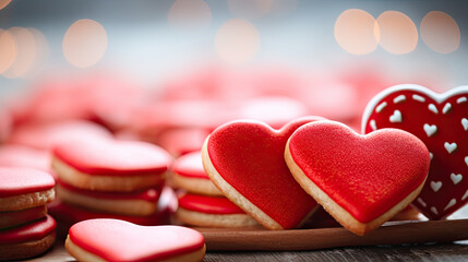 heart shaped gingerbread cookies,  Valentine's Day Cooking 