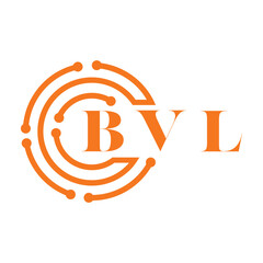 BVL letter design. BVL letter technology logo design on white background. BVL Monogram logo design for entrepreneur and business