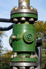 Fototapeta premium flange connection of a gas line