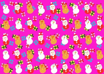 クリスマスラッピング壁紙