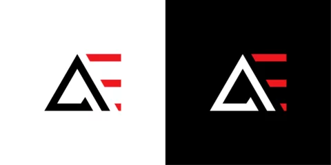 Fotobehang vector logo a & e abstract combination with triangle © muhammad