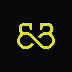 letters bb logo design vector format - obrazy, fototapety, plakaty