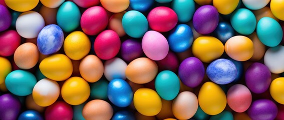 Obraz premium Easter eggs background