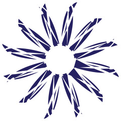 Obraz premium Circular pattern in mandala for Henna, Mehndi, tattoo, and decoration. Decorative ornament in ethnic oriental style.