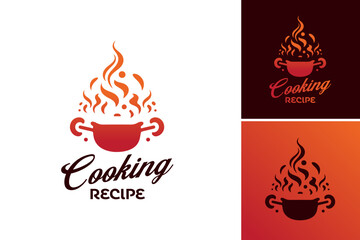 Cooking Recipe Logo is a logo suitable for businesses related to cooking, recipes, food blogs, or culinary services. It can be used for branding, packaging, or marketing materials.