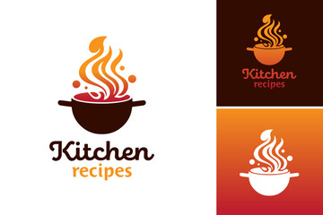 The Kitchen Logo is a stylish and modern logo design suitable for various kitchen-related businesses, such as restaurants, catering services, food blogs, and culinary schools.
