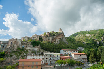 Fototapeta na wymiar Panoramic view of the village of Cleto