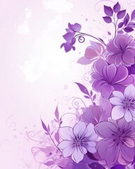 Fototapeta na wymiar Decorated purple background. Represents the day of epilepsy. Generative AI