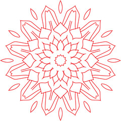 Mandala Line Illustration