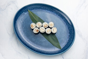 Japanese cuisine. Delicious maki rolls
